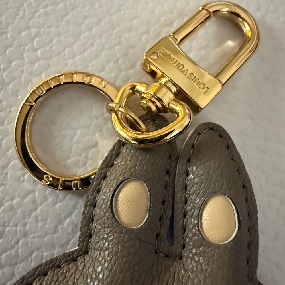 New Upcycled labubu Louis Vuitton Character Keychain - Picture 3 of 4